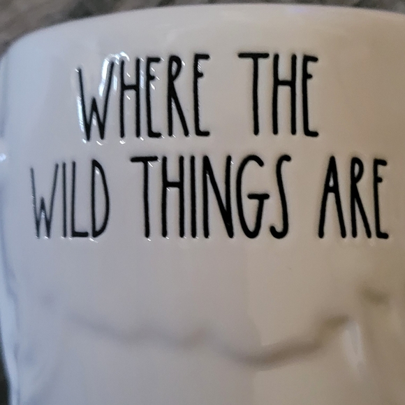 Rae Dunn "WHERE THE WILD THINGS ARE" Coffee Tea Mug Cup Carol Max Double-sided - Picture 2 of 6